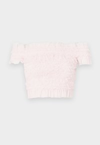 HATTIE SMOCKED OFF SHOULDER - Linne - seashell