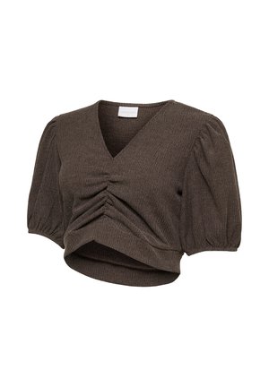 MAMALICIOUS, MLFENIA 24 JRS CROP TOP - Blouse - hot fudge