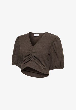 MAMALICIOUS, MLFENIA 24 JRS CROP TOP - Camicetta - hot fudge