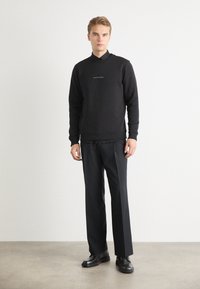 Calvin Klein Jeans MONOLOGO CREW NECK - Felpa - black