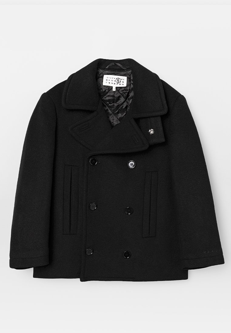 MM6 Maison Margiela Wintermantel zwart MM6 Maison Margiela Wintermantel zwart