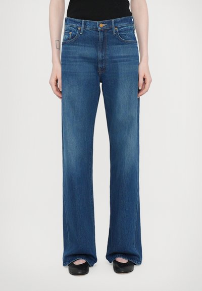 Mother THE LASSO SNEAK - Jeans baggy - dark blue denim