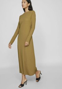 VILA LANGÄRMELIGES - Robe pull - gothic olive