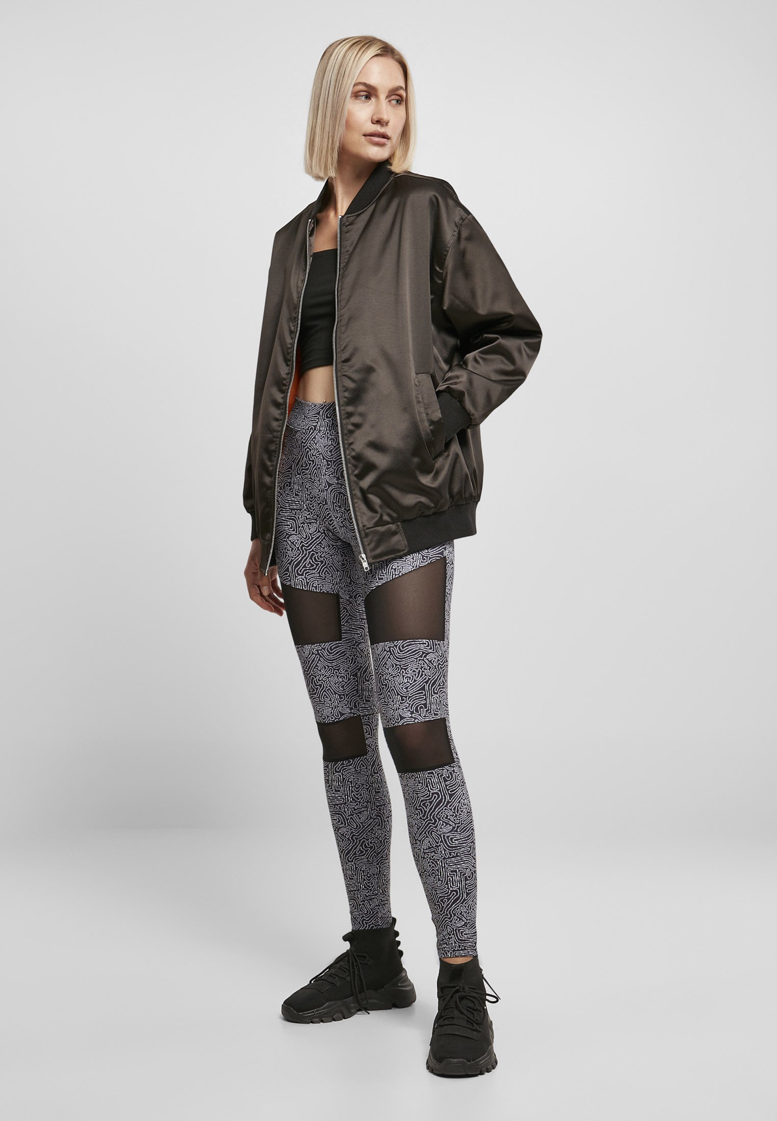 satin bomber jacket