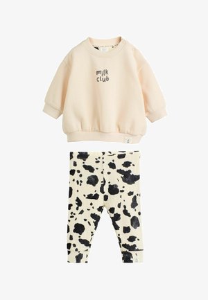 Next, REGULAR FIT SET - Felpa - neutral cow print milk club