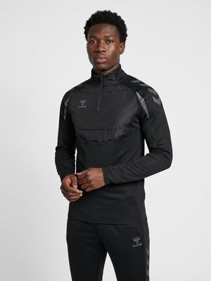 Hummel, HUMMEL HMLBTC WINTER TRAINING HALF ZIP UNISEX - Sweatshirt - black