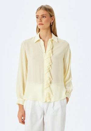 RUFFLE DETAIL - Blus - yellow