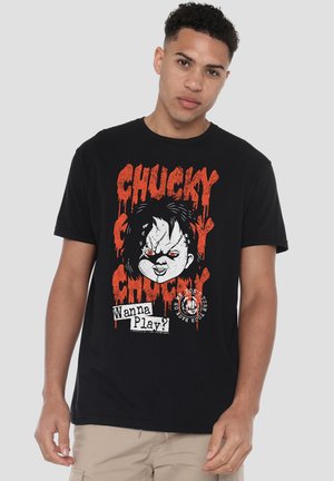 Universal Studios, CHUCKY/HALLOWEEN WANNA PLAY? - T-Shirt print - black