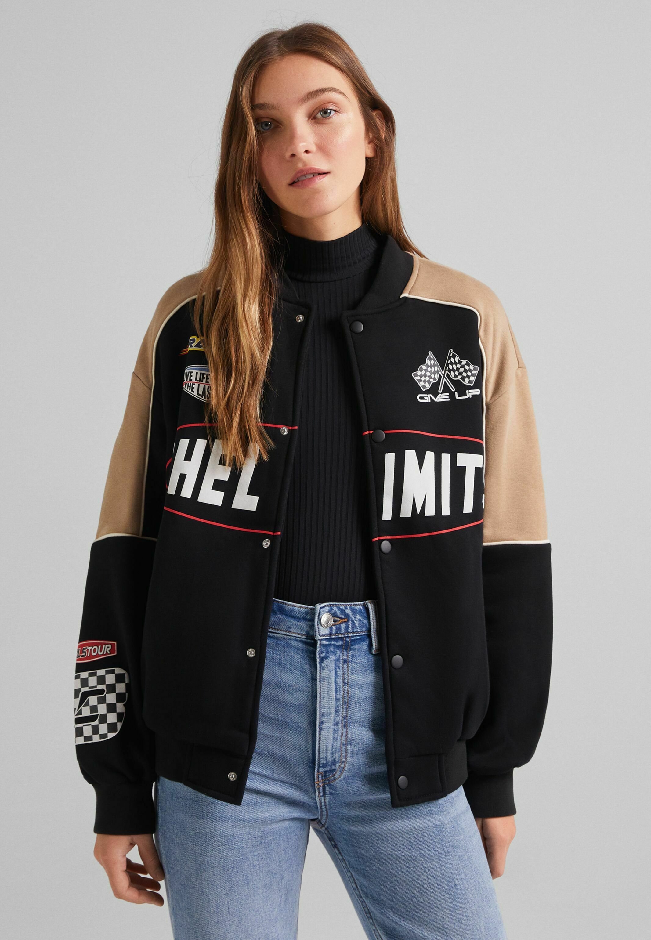 black bomber sweater