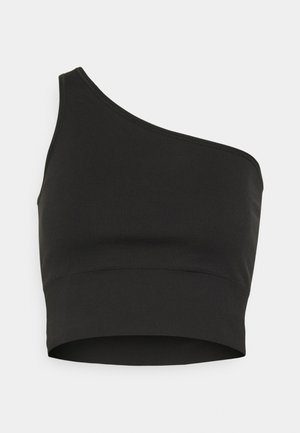 Athleta, AURORA SEAMLESS ONE SHOULDER TANK - Top - black