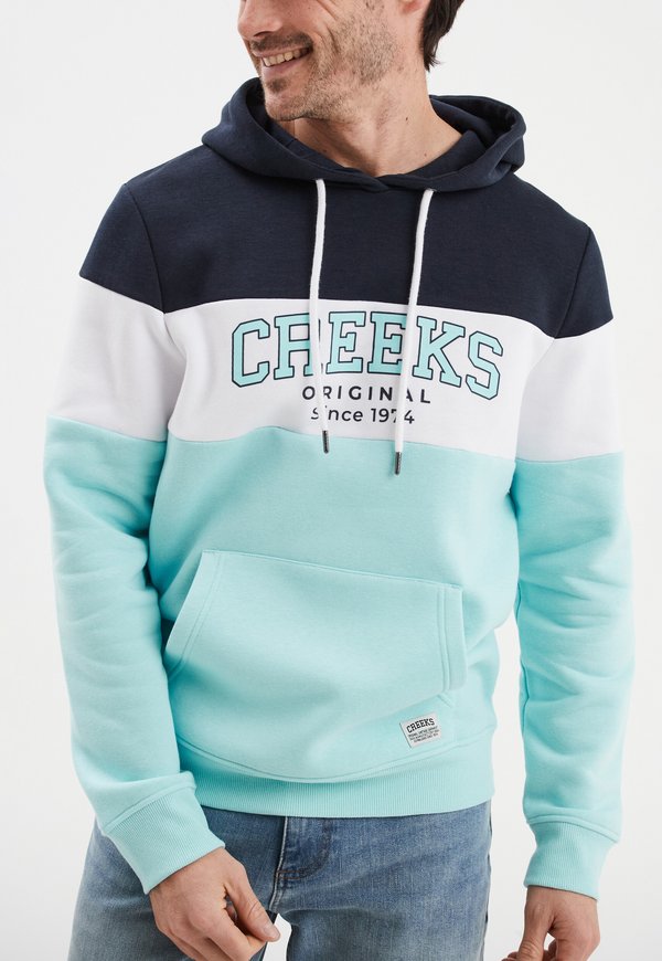 AMERICAN INSPIRATION FASHION COOL EASY - Kapuzenpullover - bleu turquoise