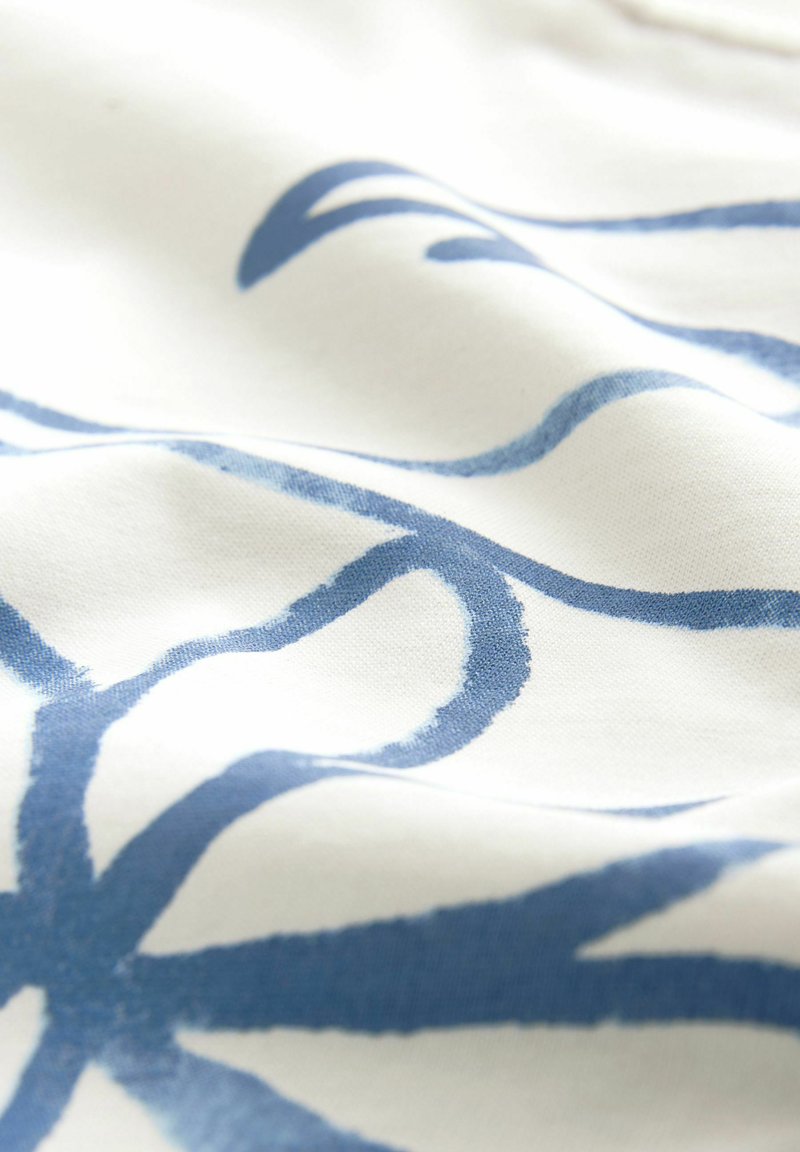 Kangaroo Poo Tee-Shirt Surf Board Imprimé Homme Bleu Denim Chiné