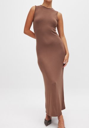 Jersey dress - brown
