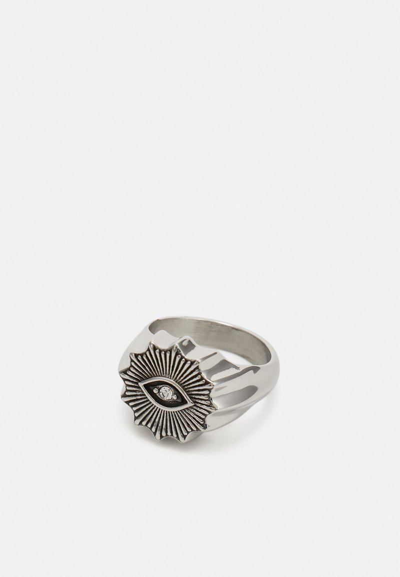 Nialaya Silver Womens Wing Clear CZ 925 Silver Ring