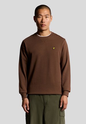 CREW NECK  - Φούτερ - bottle brown
