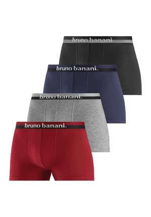 Bruno Banani 4 PACK - Panties - grau meliert/ bordeaux/rot/ schwarz