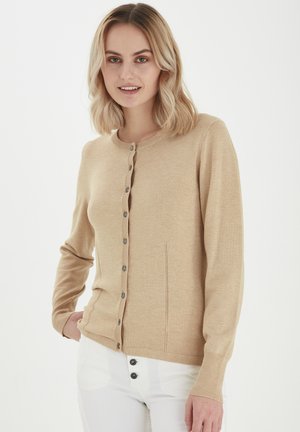 PULZ PZSARA L/S - Cardigan - irish cream melange