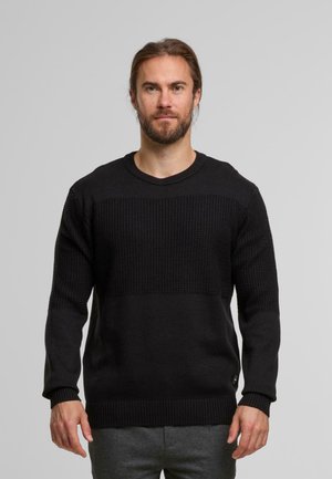 Strickpullover - black