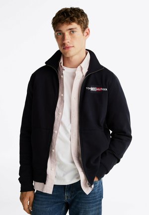 FLAG EMBROIDERY  - Felpa con zip - desert