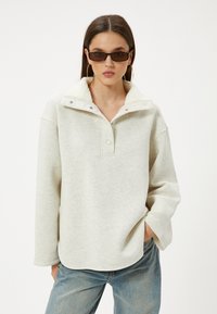Koton SHEARLING DETAIL OVERSIZE SWEATSHIRT. - Sudadera - grey
