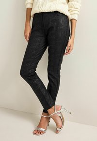 Next PONTE  - Jeans slim fit - black coated