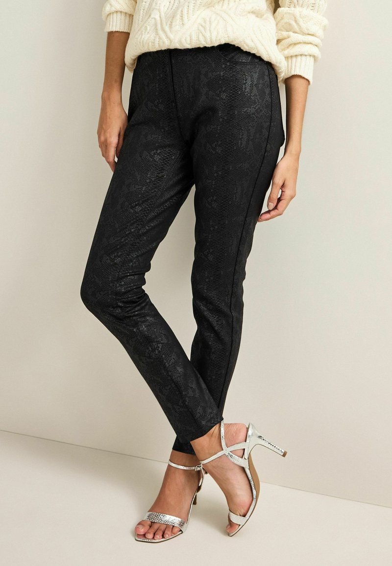 Next PONTE  - Jeans slim fit - black coated