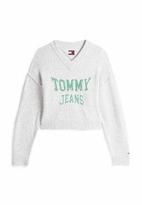 VARSITY LOGO V-NECK - Jersey de punto - lt grey htr