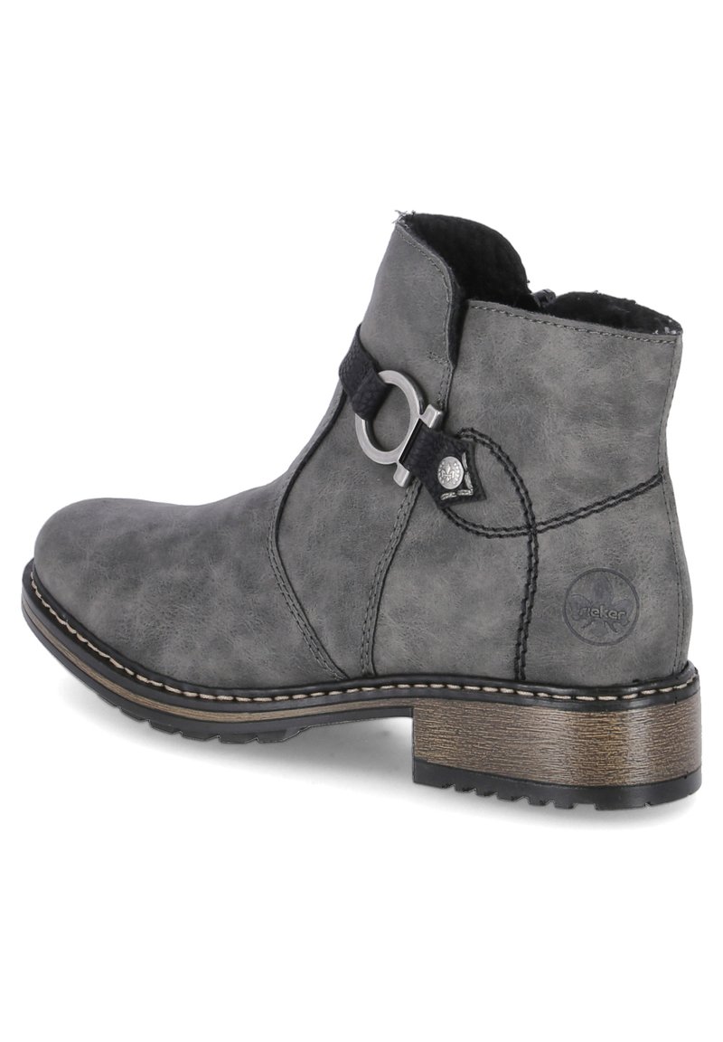 Damen Ankle Boots | Rieker Stiefelette grau - RO48957 Damen Ankle Boots | Rieker Stiefelette grau - RO48957