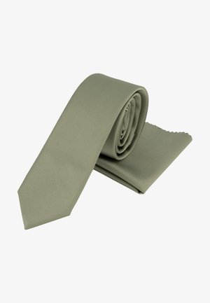MIT EINSTECKTUCH - Tie - grün