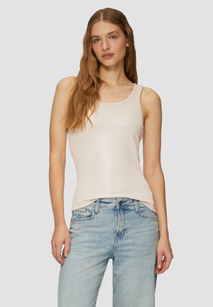 MIT GLITZER EFFEKT - Top - beige