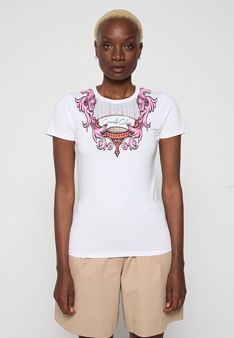 Cavalli Class T-shirt print wit Cavalli Class T-shirt print wit