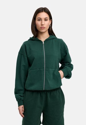 Sweatjacke - green washed