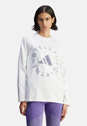 adidas by Stella McCartney GRAPHIC LONG SLEEVE  - Longsleeve - white   alpine violet-smc