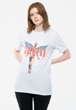 Paradiso Clothing NIRVANA ANGELIC IN UTERO - Print T-shirt - white