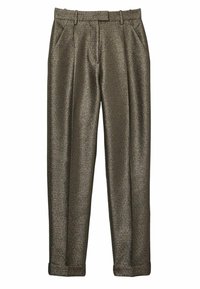 Reiss REGULAR FIT-SIENNA SPARKLE TAPERED - Chinot - dark gold