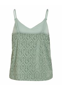 VILA TRÄGERTOP VINUSA V-AUSSCHNITT - Μπλούζα - green milieu