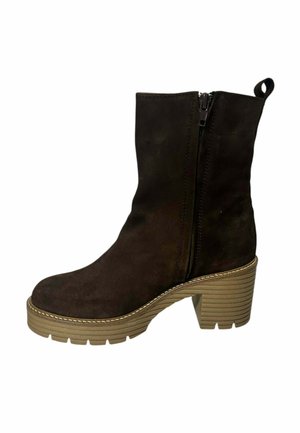 Botines con plataforma - marron