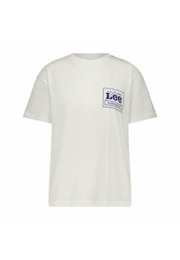 Lee RELAXED CREW  - T-shirt con stampa - ecru