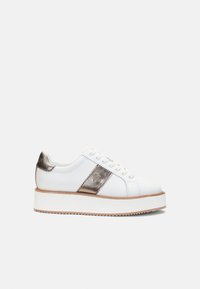 Lauren Ralph Lauren AMELIA NAPPA LEATHER PLATFORM SNEAKER - Sporta apavi - snow white/twilight