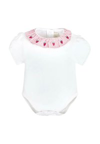 JoJo Maman Bébé FRILL - Bodijs - white strawberry