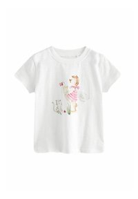 Next - SHORT SLEEVE - REGULAR FIT - Triko s potiskem - white pretty fairy Miniatura obrázku 1