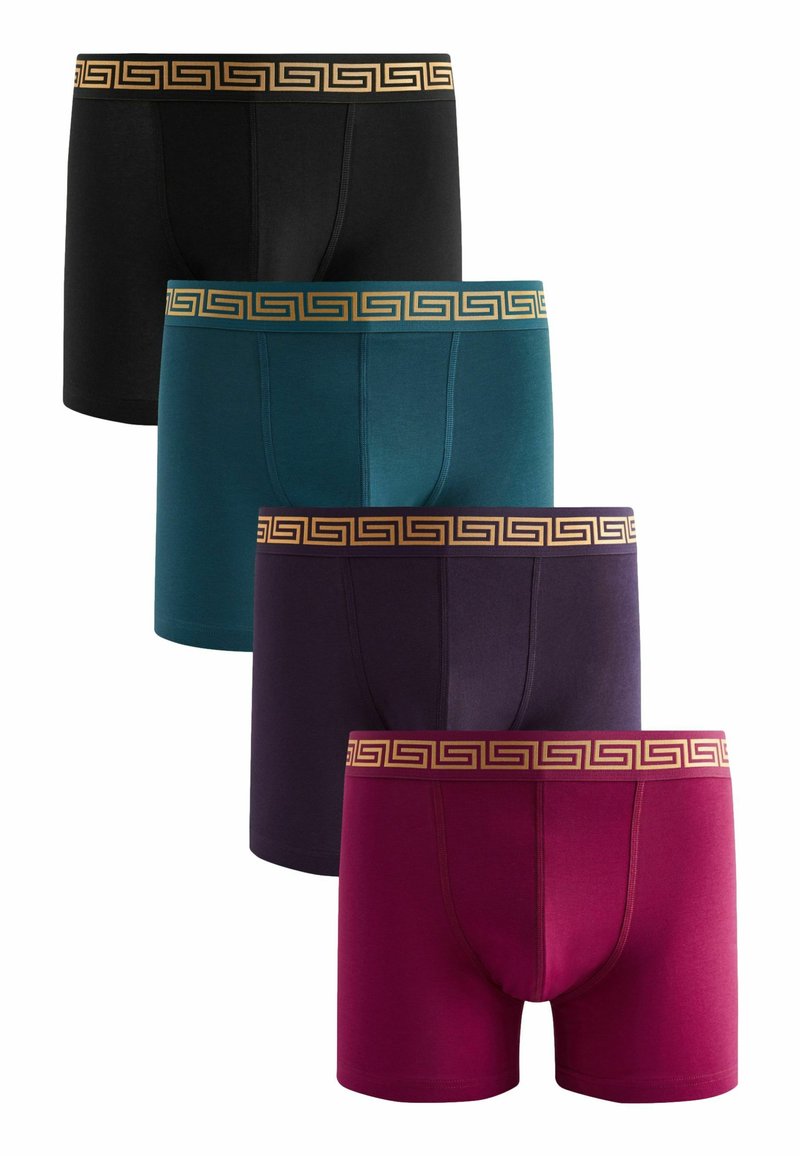 Next WAISTBAND 4 PACK  - Úzké boxerky - rich black purple blue