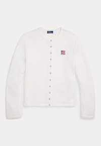 LOGO FLAG FRENCH TERRY CARDIGAN - Vesta na kopčanje - white