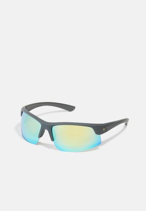 UNISEX - Sunglasses - matte grey/turquoise