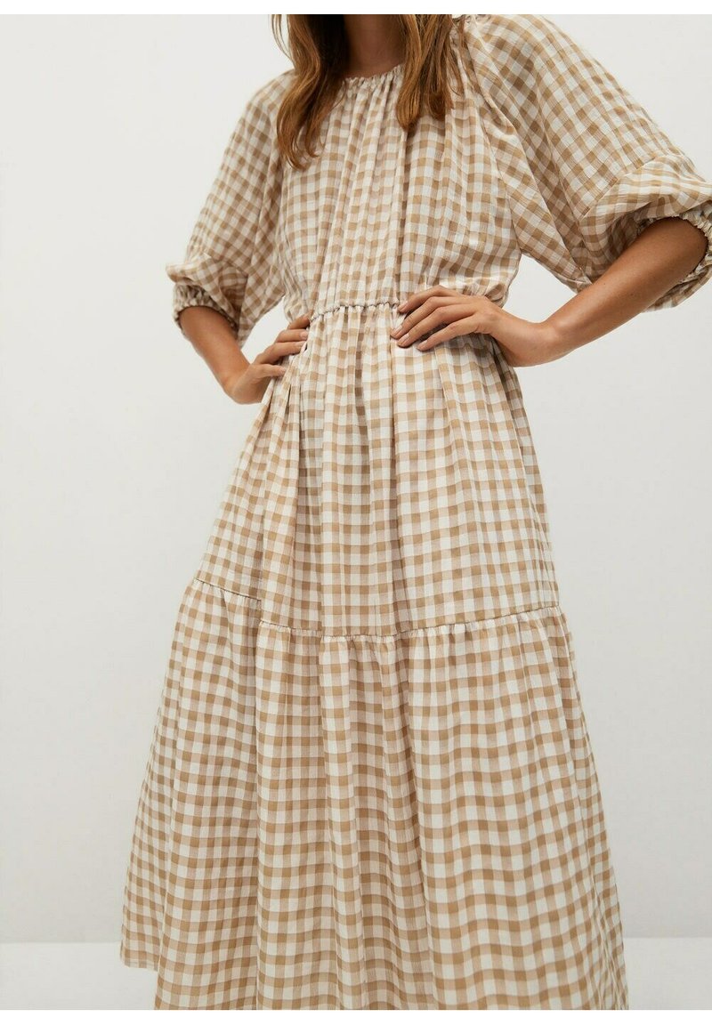 Mango Picnic Freizeitkleid Beige Zalando De 