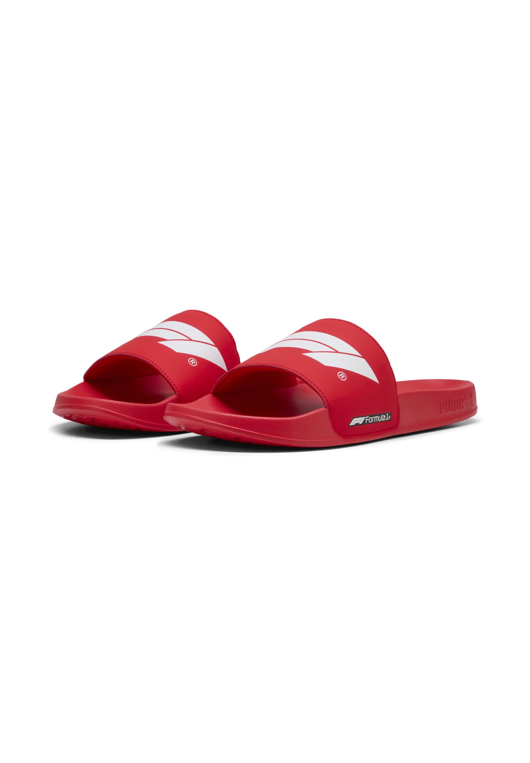 Puma Pool slides - pop red/white/red - Zalando