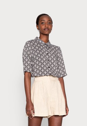 KAGERDA  - Blusa - black/sand dollar graphic