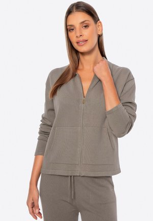 Sweat zippé - dark beige