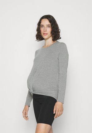 MAMALICIOUS MLMACY - Μπλούζα με μακριά μανίκια - light grey melange