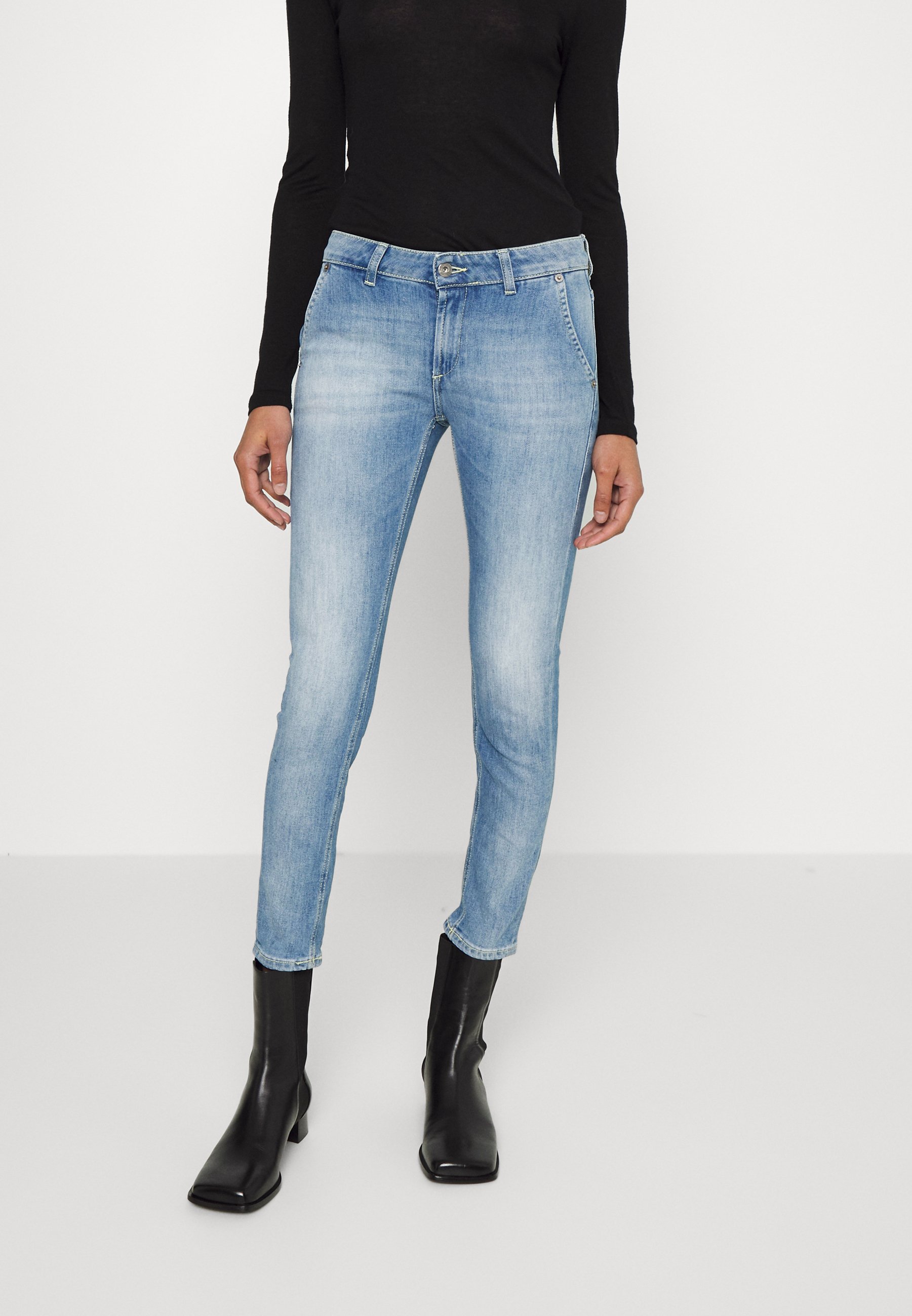 Dondup PANTALONE MARGOT - Aptempti džinsai - light blue/šviesiai mėlyna -  Zalando.lt